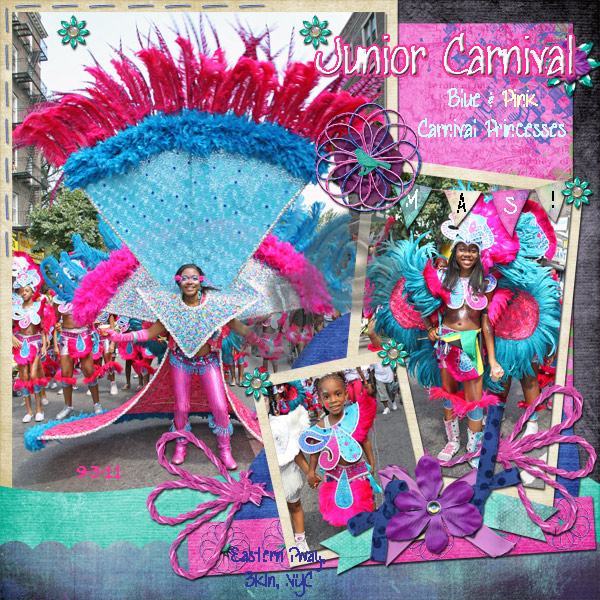Blue + Pink Junior Carnival Princesses