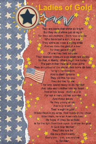 Blue Star Mother Card