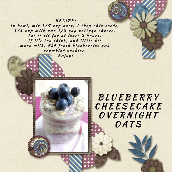 Blueberry cheesecake