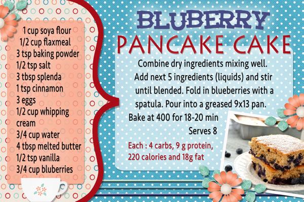 Blueberry Pancake Cake