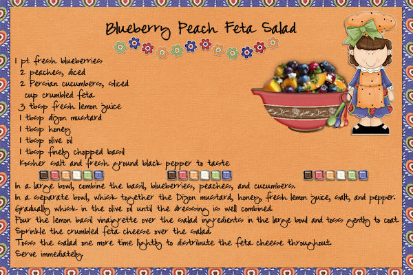 Blueberry Peach Feta Salad Recipe
