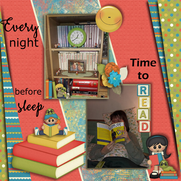 Bookworm at night