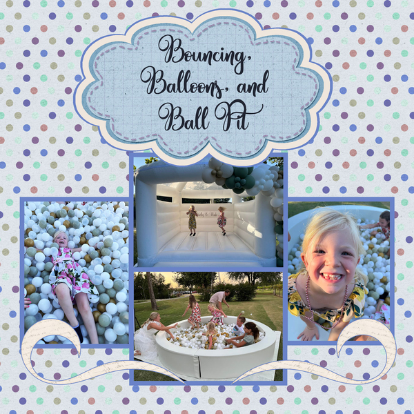 Bouncing, balloons, and ball pit at wedding