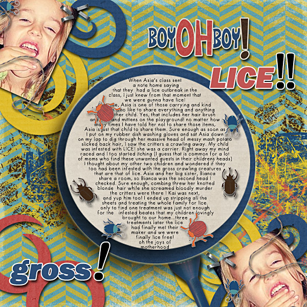 Boy oh Boy! Lice!