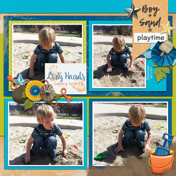 Boy + sand