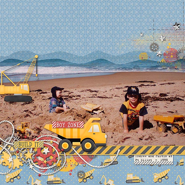 Boys Playing on the Beach