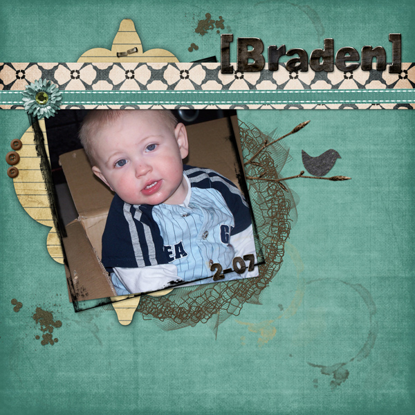 Braden having fun in a Box
