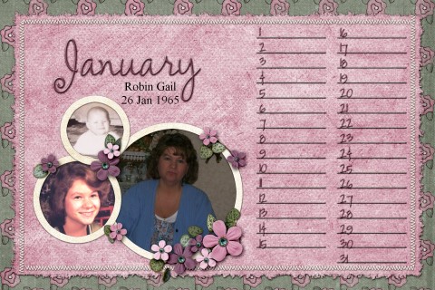 Bragbook Size Calendar