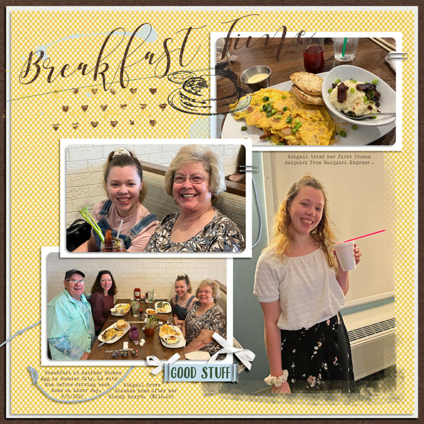 Breakfast with Grannie + Abigail's 1st Daiquiri 9.5.2022