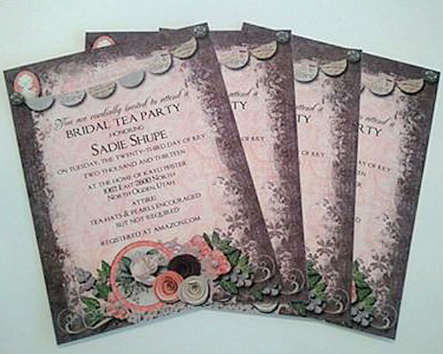 bridal tea invitations