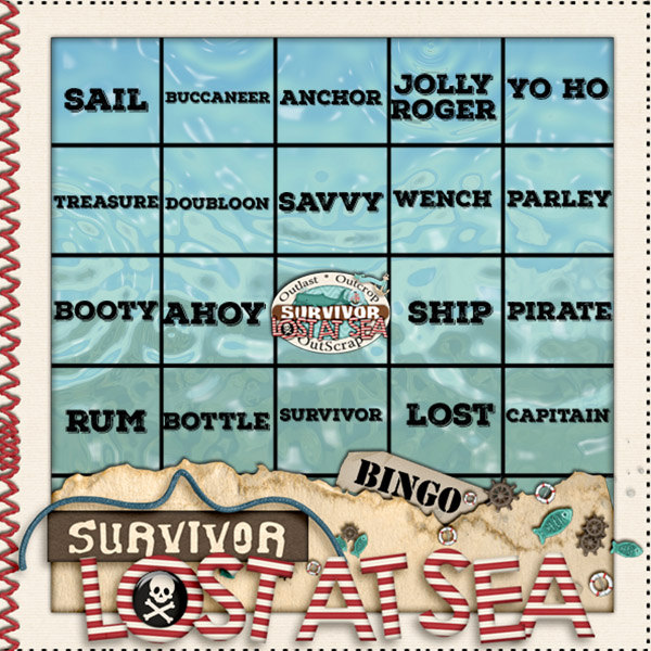 Bright Eyes Lost at Sea Bingo Card