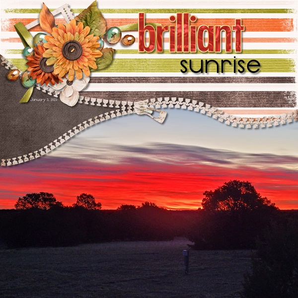 Brilliant sunrise