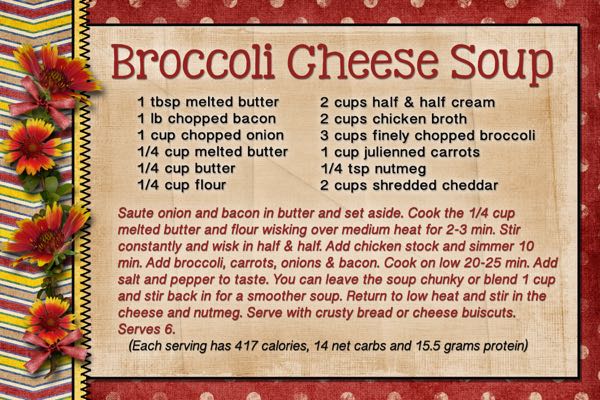 Broccoli Cheese Soup
