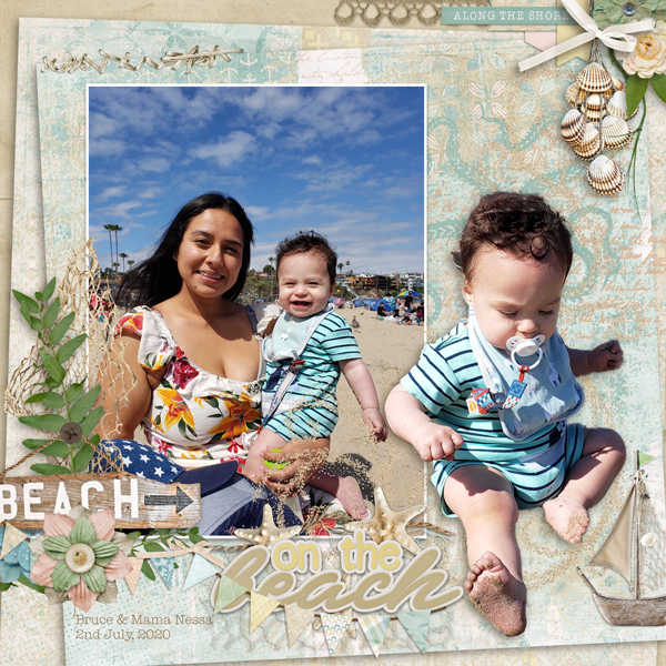 Bruce and Nessa on the Beach