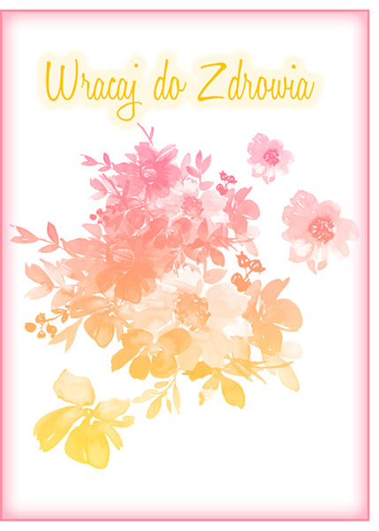 Brush Challenge 2020-11 Get Well Soon Card