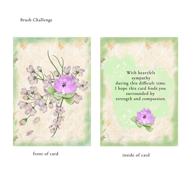 Brush Challenge_Sympathy Card