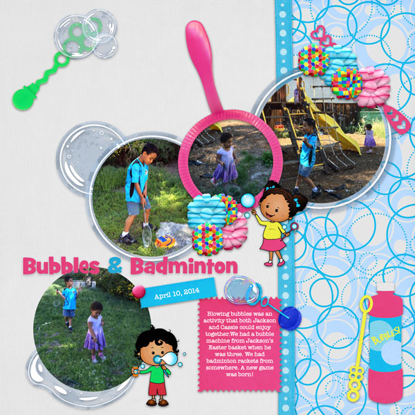 Bubbles + Badminton
