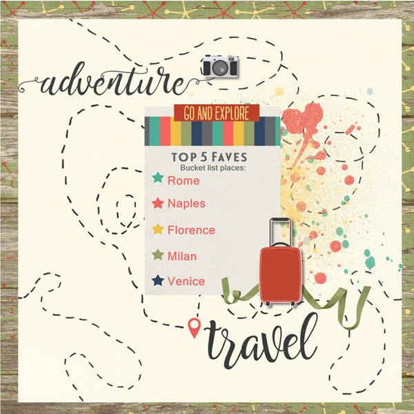 bucket list items