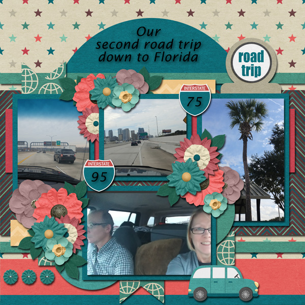 Buffet Challange February-I used Mags Happy Tourist and Tinci