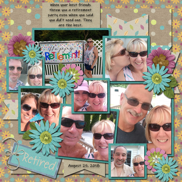 Buffet Challange March- I used Mags Retirement Kit and One of Connie Prince