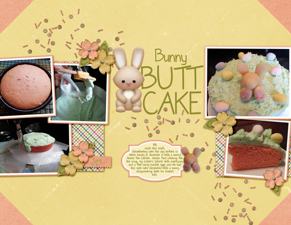 Bunny Butt Cake