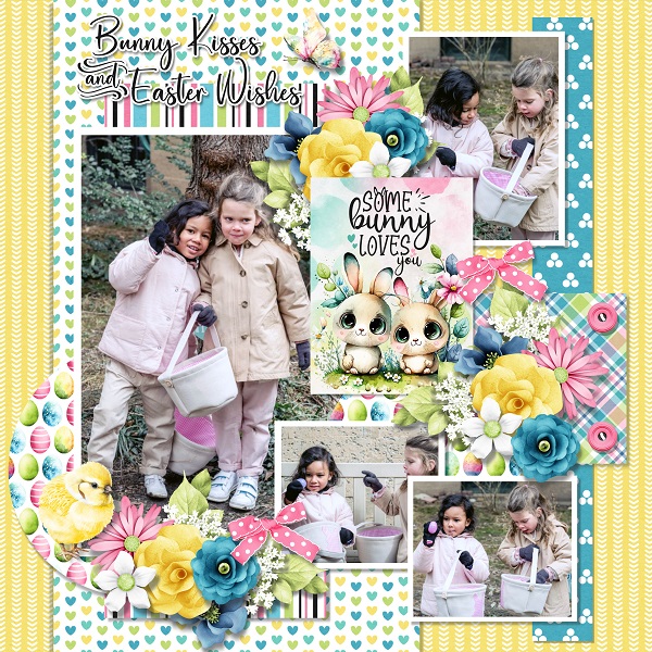 Bunny kisses + easter wishes