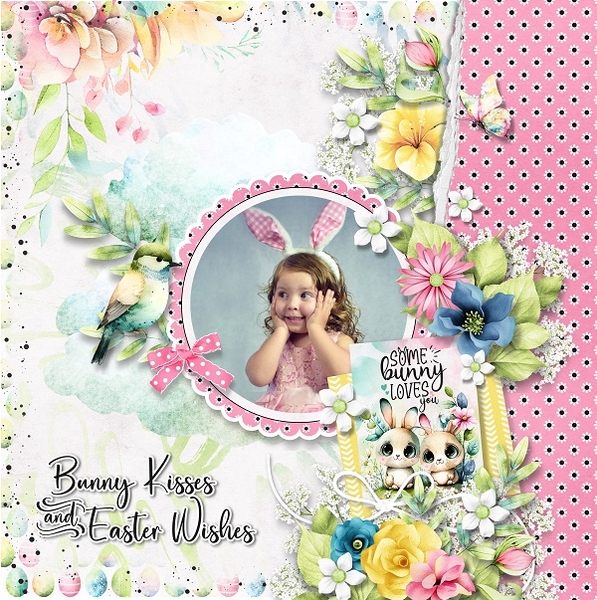 Bunny kisses + easter wishes