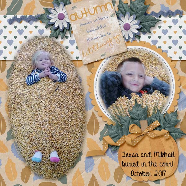 Buried in the corn