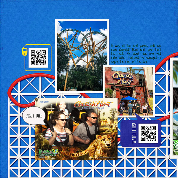 Busch Gardens Roller Coasters, left side