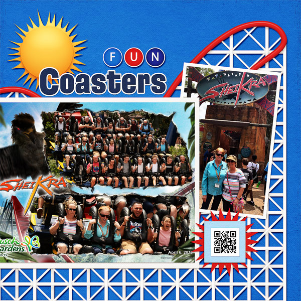 Busch Gardens Roller Coasters, right side