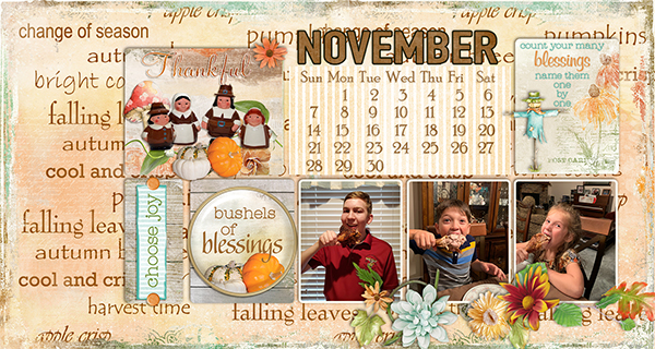 Bushels of Blessings- my November desktop