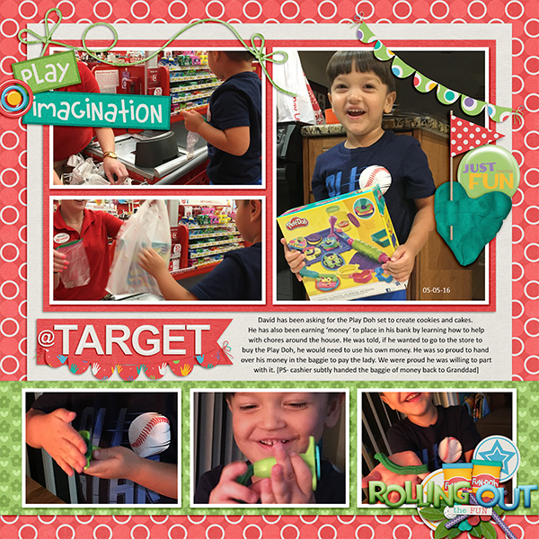 Buying Play Doh at Target