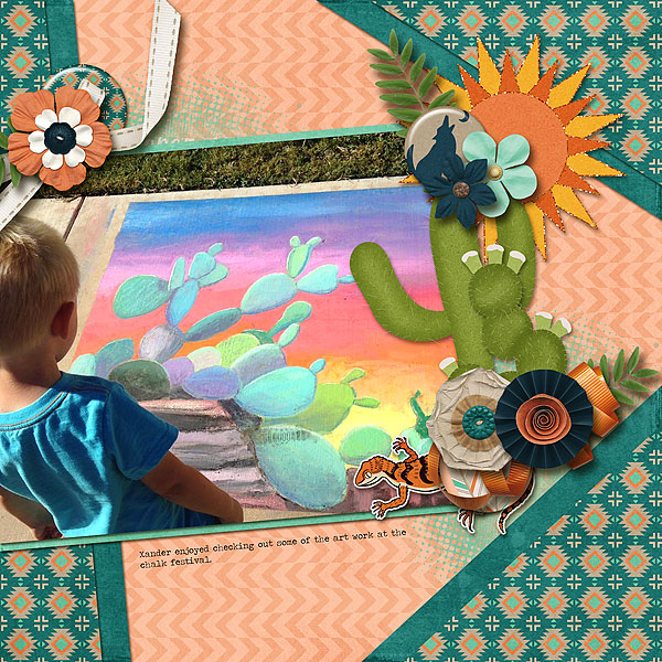 Cactus Chalk Art