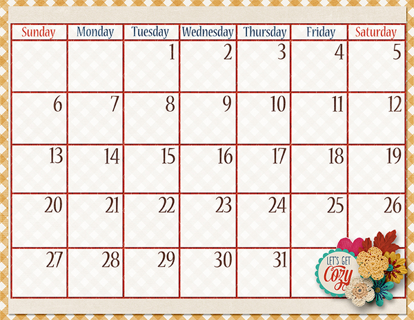 Calendar 2019 - Oct