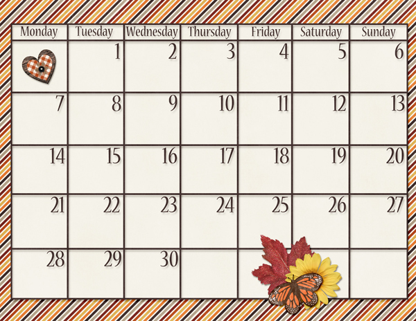 Calendar Grid September