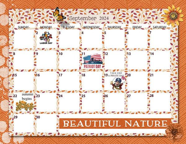 Calendar-September 2024