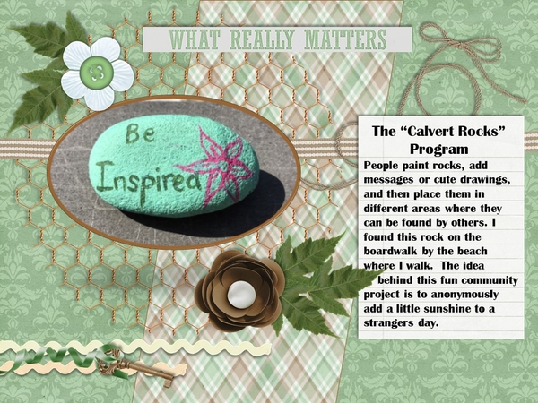 Calvert Rocks - September 2017 A Year of Blessings Challenge