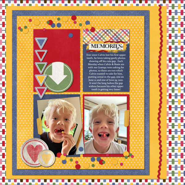 Calvin Fruit Loops: July 2021 Life Chronicled Challenge