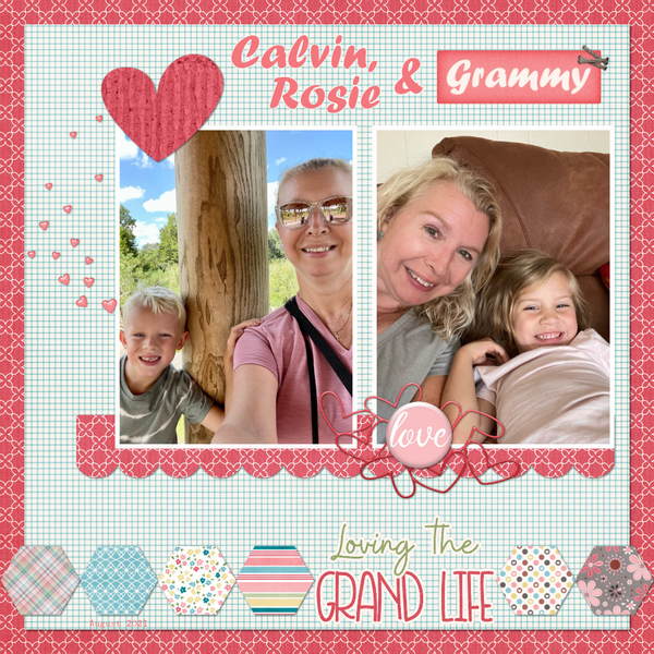 Calvin, Rosie + Grammy: October Created with Rewards Challenge