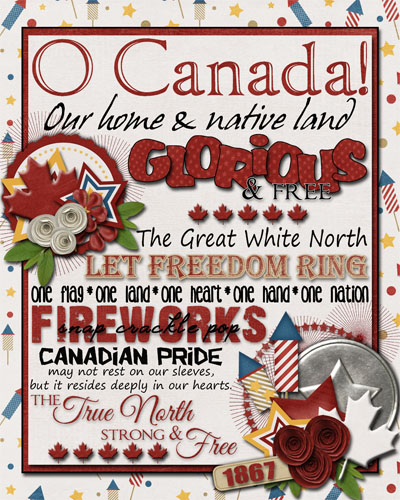 canadian patriotic print