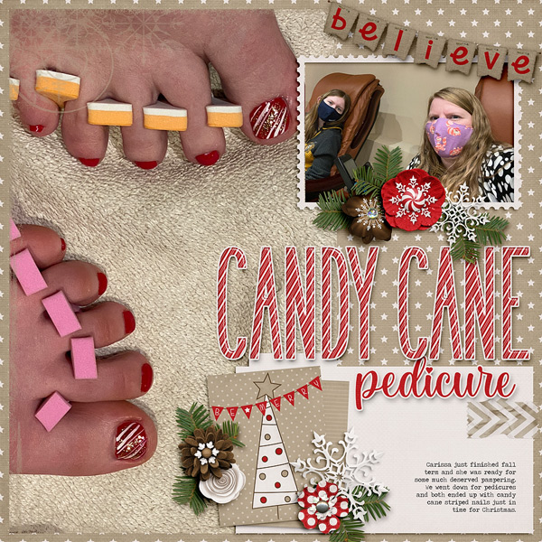 ~Candy Cane Pedicure~