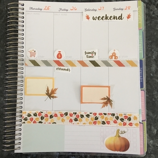 Capture AUtumn Printable Planner