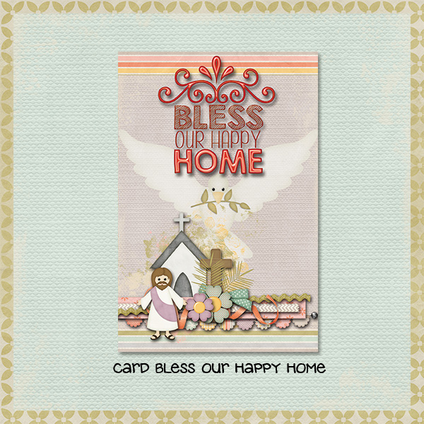 Card Bless Our Happy Home