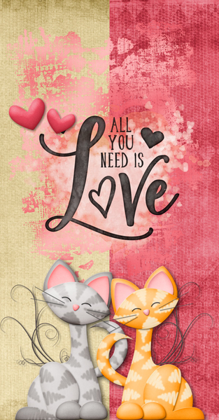 CARD Kitty Love Tall