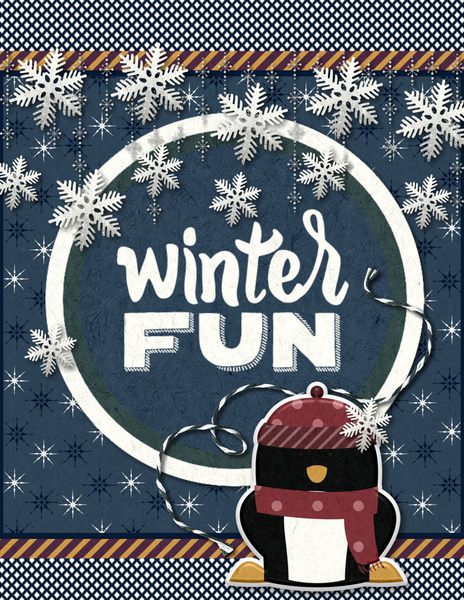 CARD Winter Fun Penguin