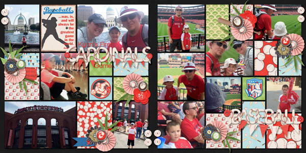 Cardinals Baseball Double Layout