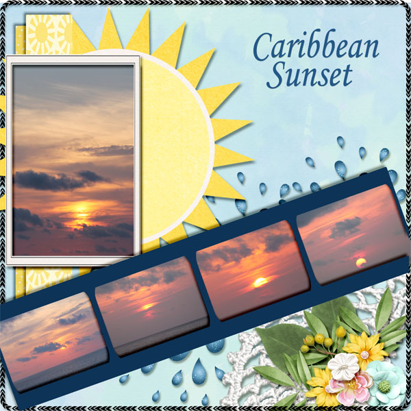 caribbeand Sun Set