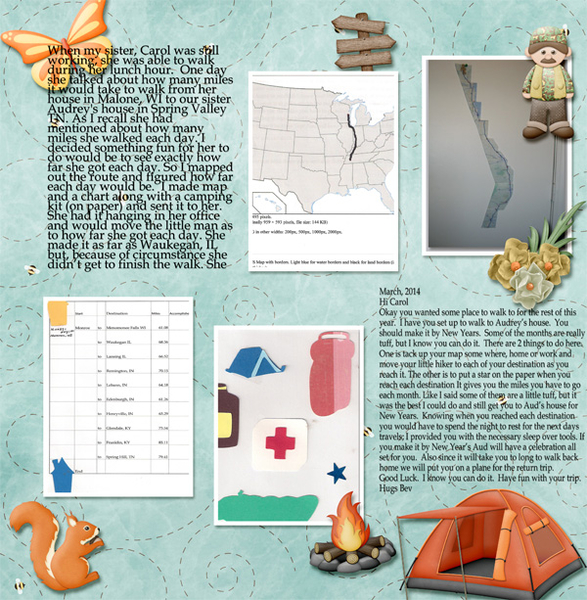 Carol's Walking Trip