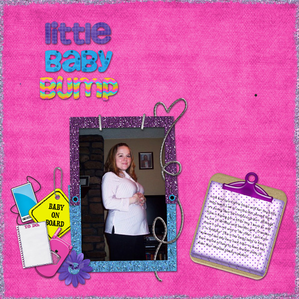 Carrie's little baby bump