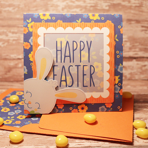 Carrot Patch Happy Easter Card with matching envie